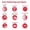 W403676  Lincoln EUROPURE PLUS 5500 LS Auto Darkening TH3 PAPR System, Shade 8 - 13